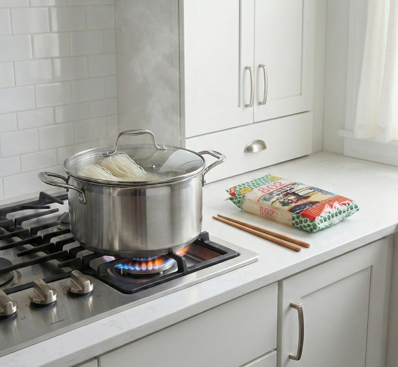 Oldman Que Huong bun rice vermicelli noodle Vietnamese thin rice stick summer roll noodle bowl ingredient