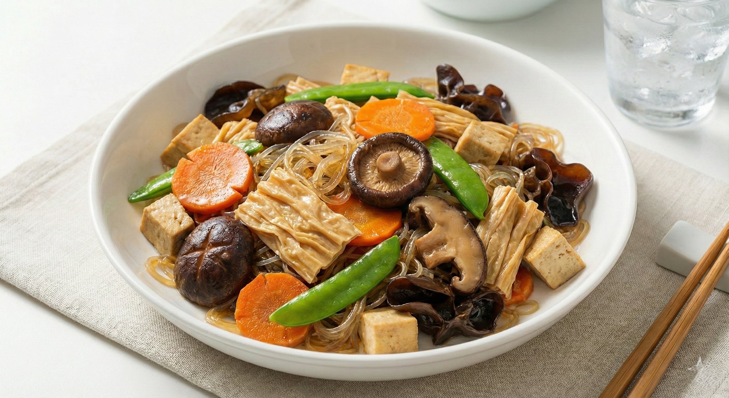 mung bean glass noodles thin green bean thread noodle translucent springy Asian stir fry soup salad