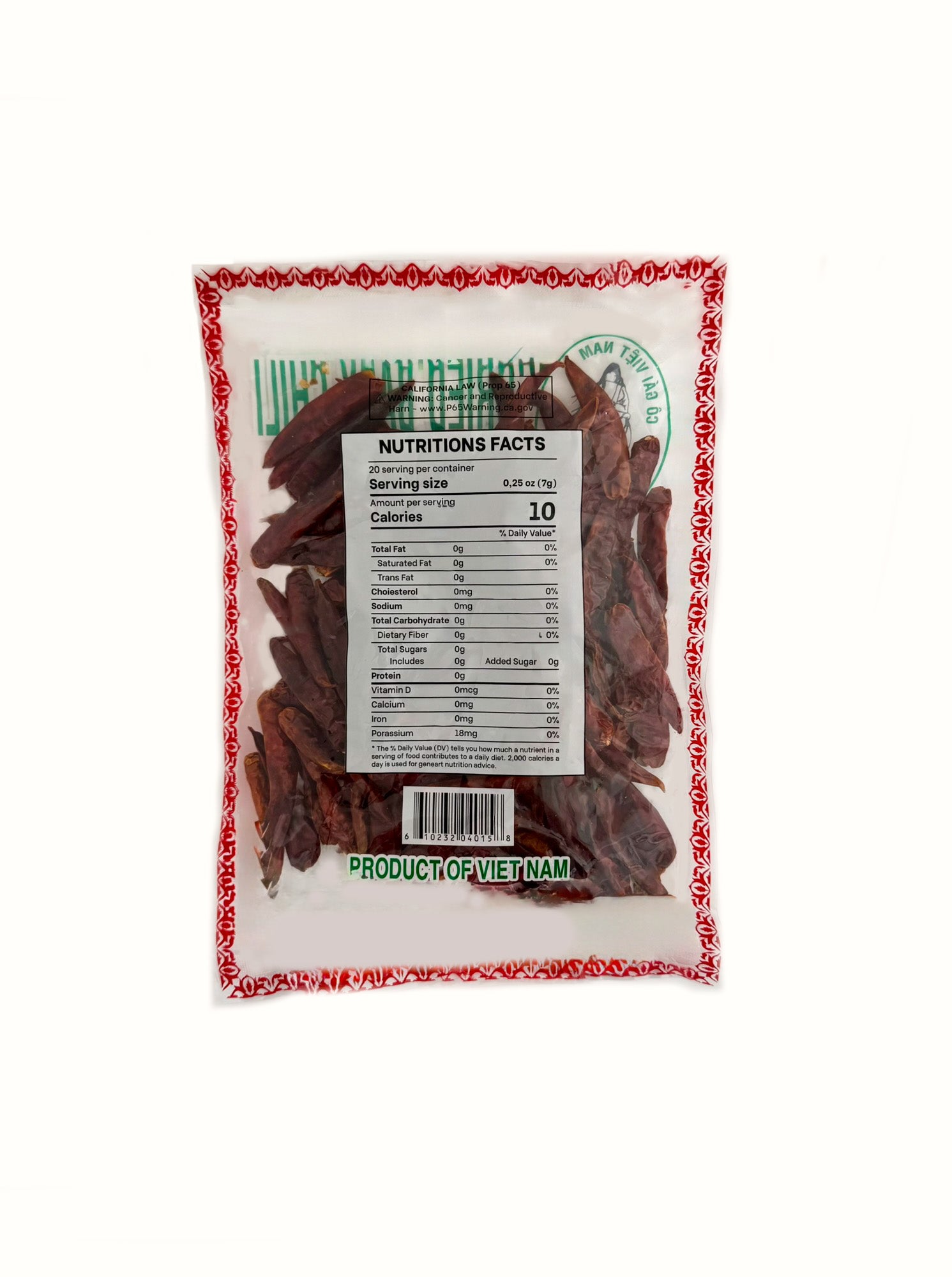 Co Gai dried whole red chili peppers bulk Asian pantry chili oil stir fry seasoning ingredient