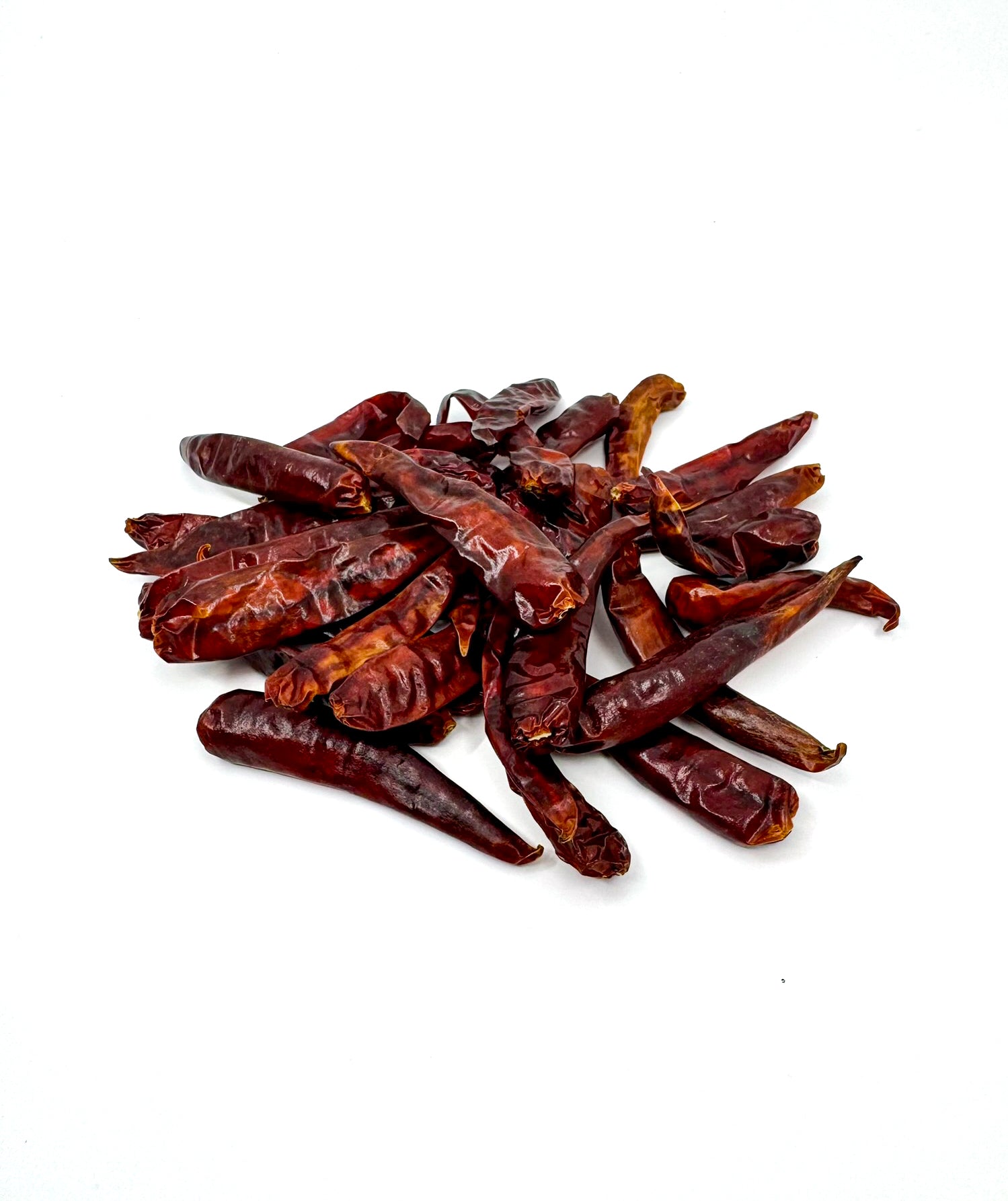 Co Gai dried chili close up whole dried red chili pepper Asian cooking spice pantry staple