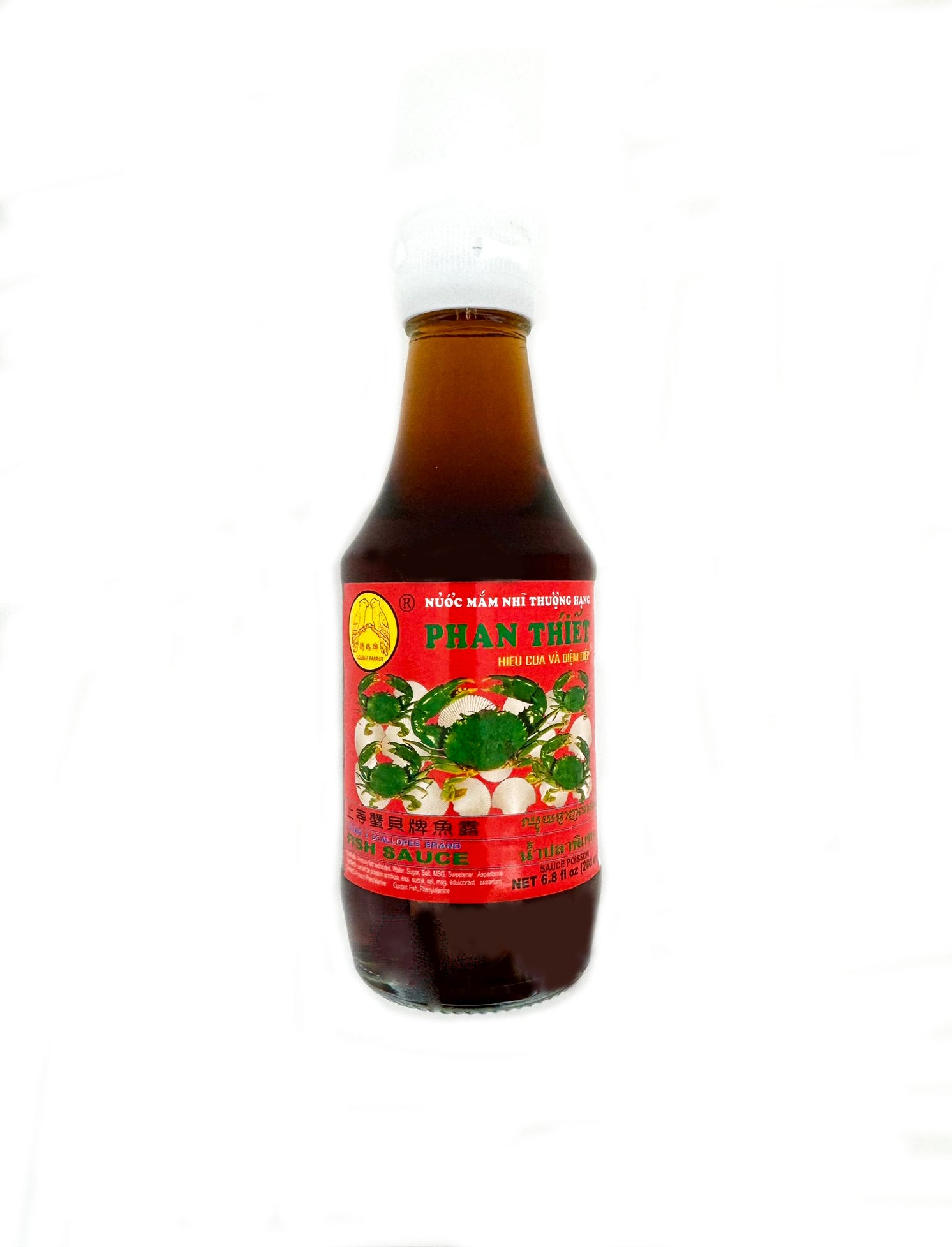 Double Parrot Phan Thiet crab scallop fish sauce premium Vietnamese umami seafood blend dipping sauce 6.8 fl oz