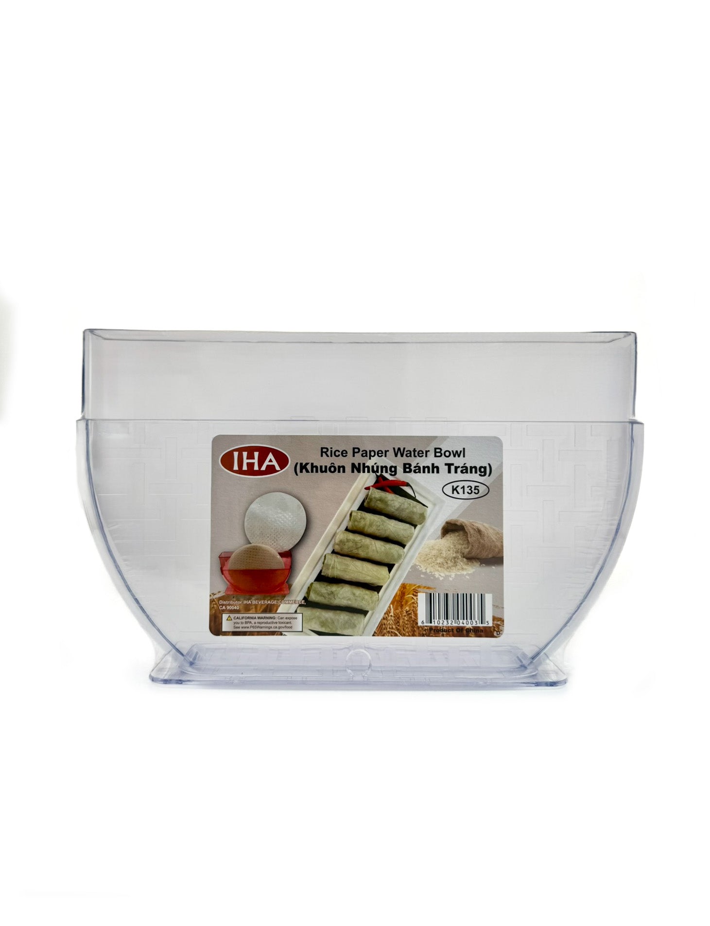 IHA rice paper water bowl spring roll container