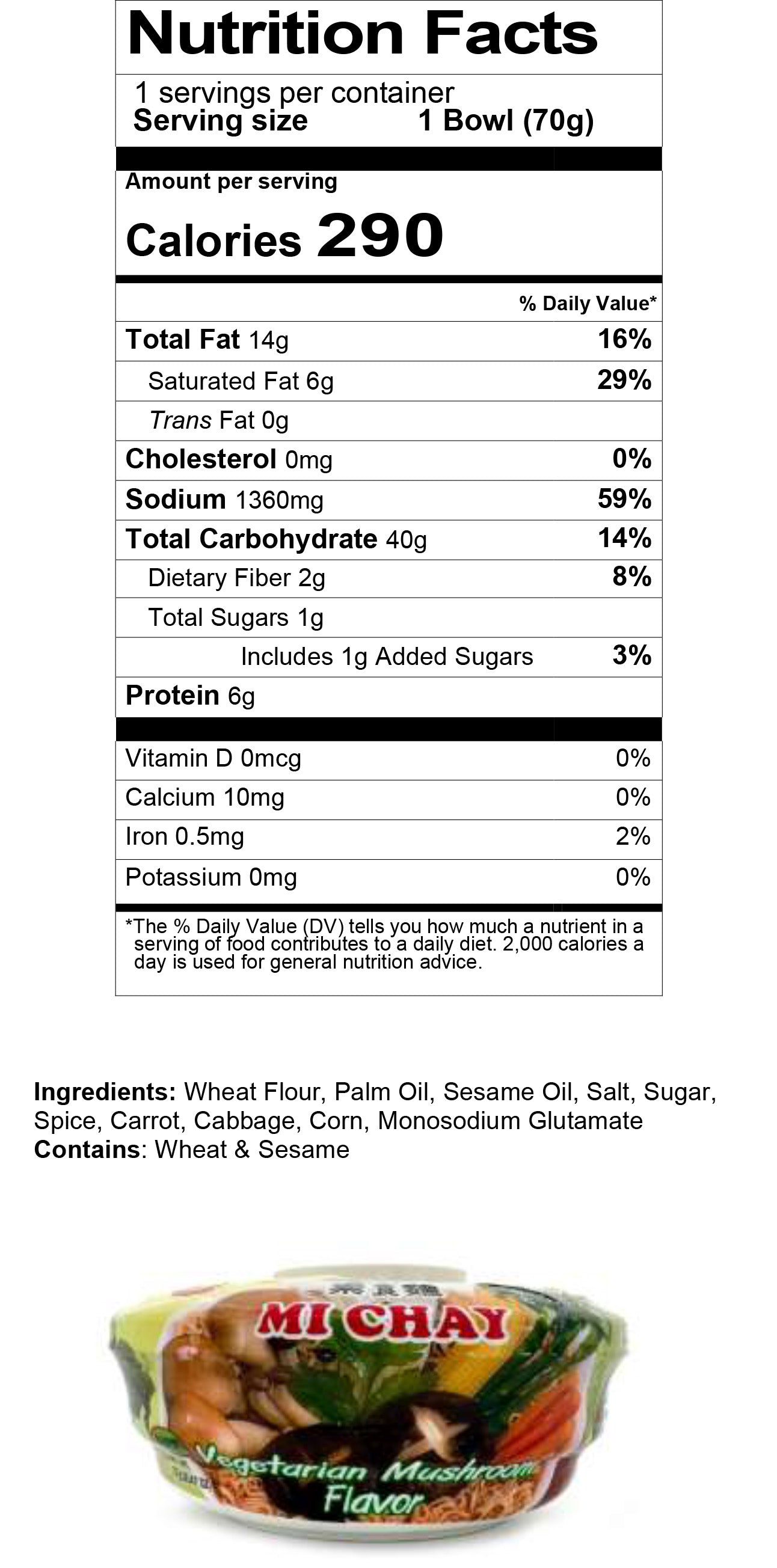 Kim's Bowl mushroom flavor vegetarian instant noodle bowl 6 pack ready in 3 minutes savory umami