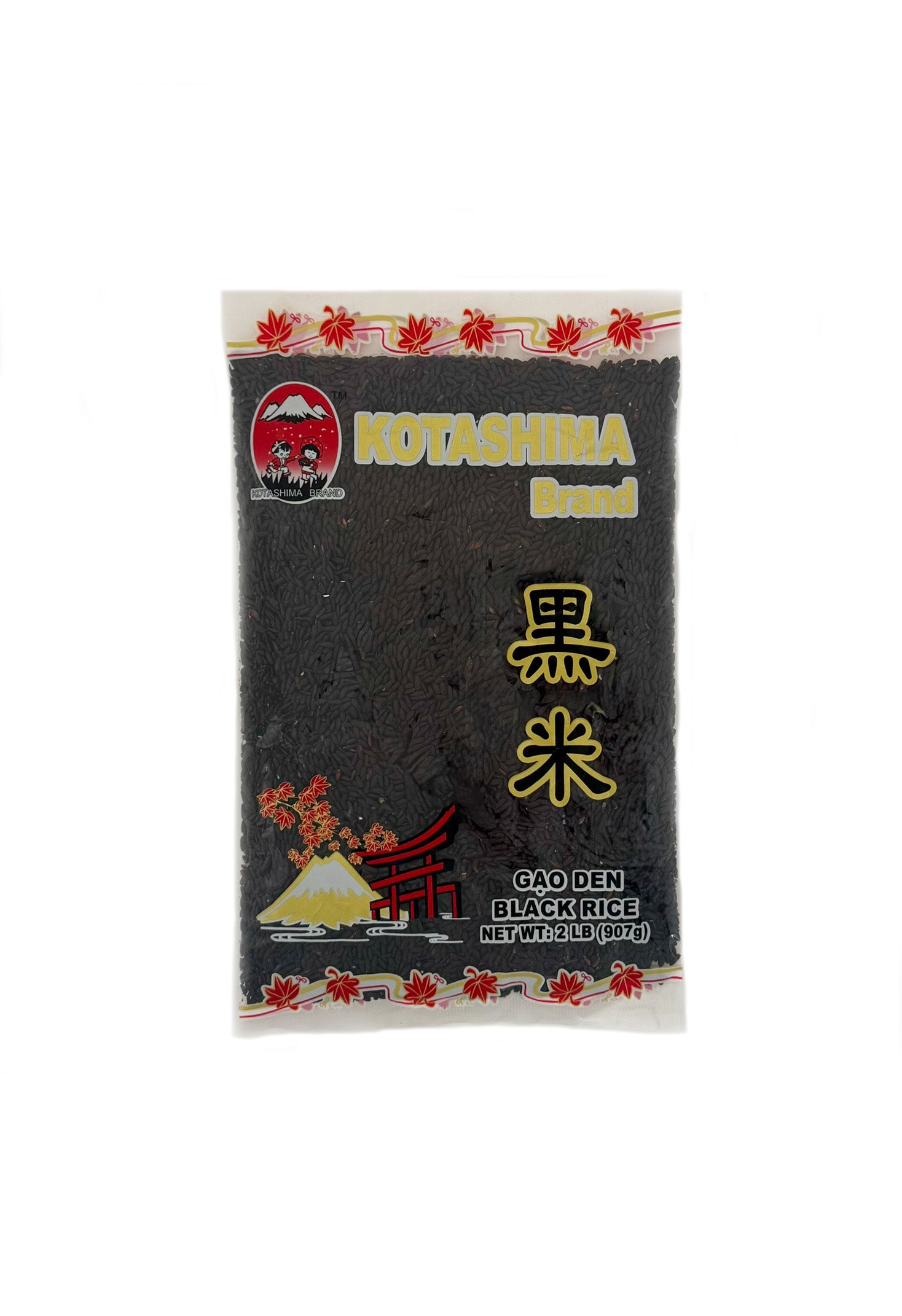 Kotashima black rice premium forbidden rice whole grain deep purple nutty antioxidant superfood Asian cooking 2 lbs
