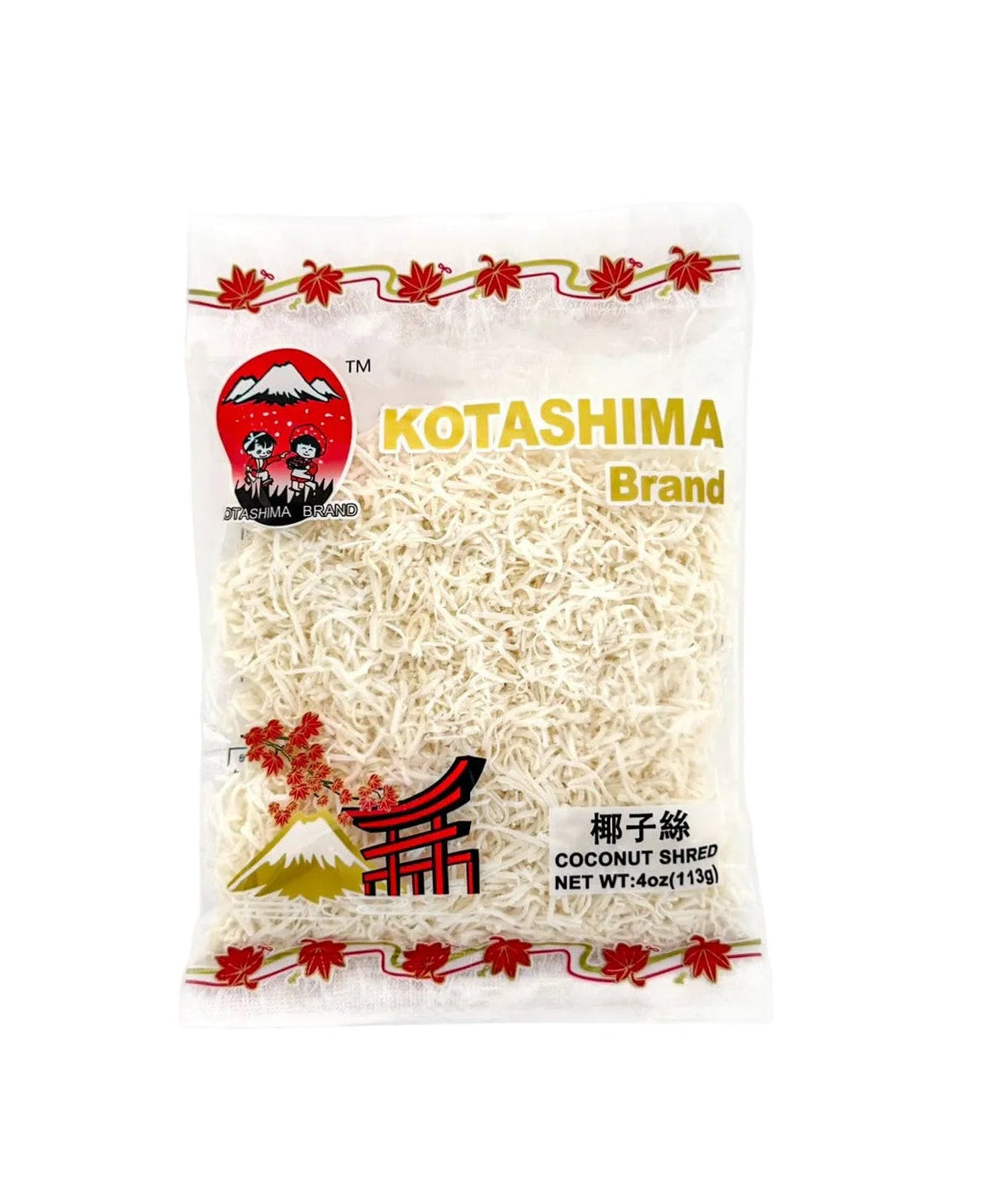 Kotashima shredded dried coconut premium baking cooking topping Asian dessert tropical coconut flakes 4 oz