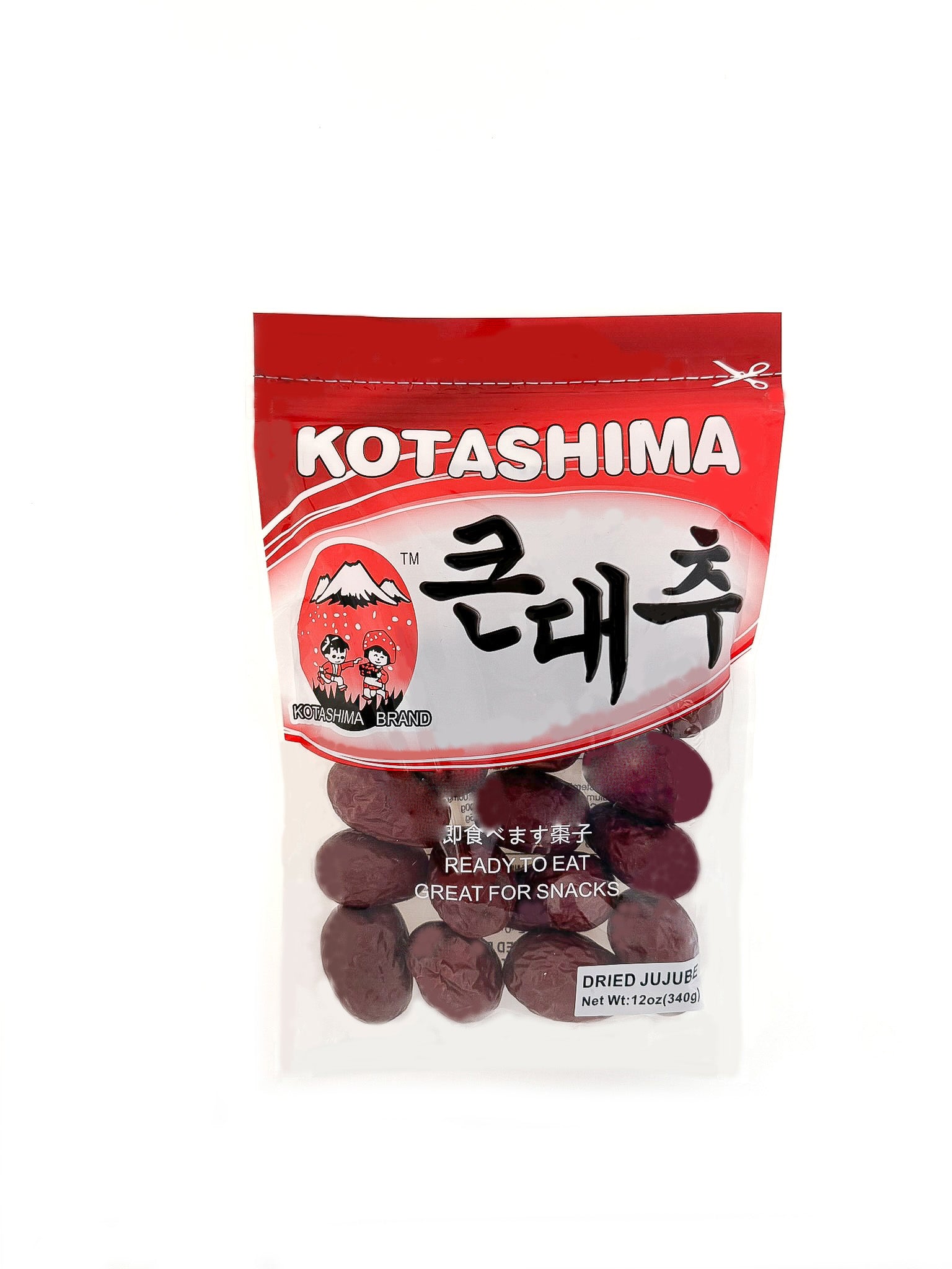 Kotashima extra large dried red dates jujube premium ready to eat natural sweet Chinese tonic snack 12 oz