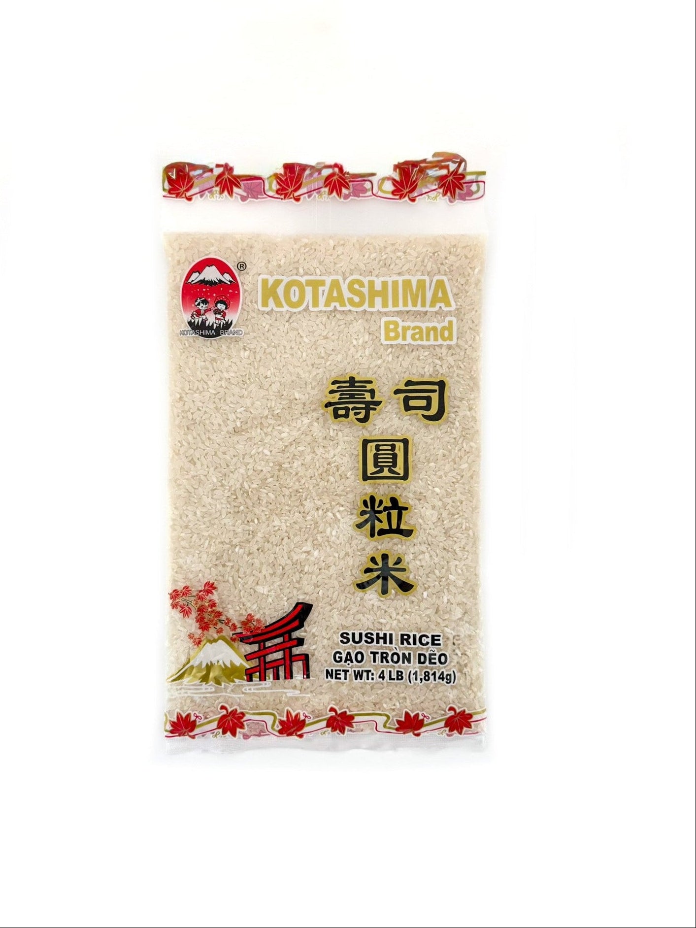 Kotashima premium sushi rice Japanese short grain sticky rice restaurant quality sushi onigiri donburi 4 lbs