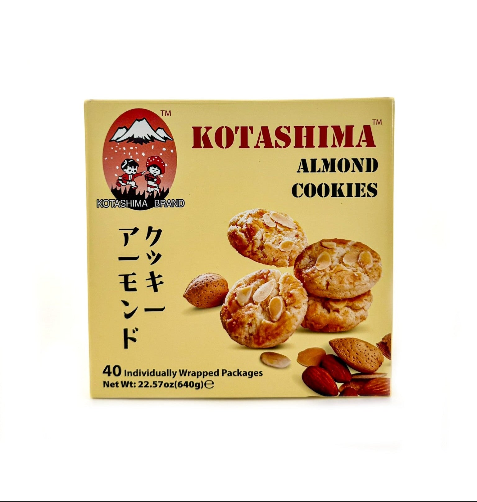 Kotashima almond cookies 40 pack Japanese style butter almond cookie individually wrapped