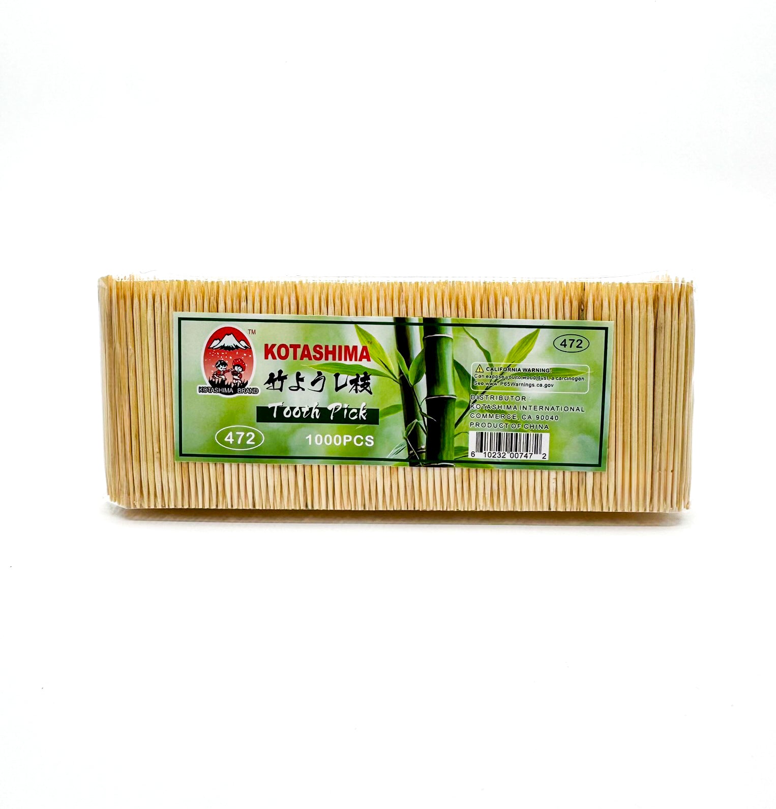 Kotashima toothpicks Japanese quality natural wood splinter free dining toothpicks 1000 pieces 472