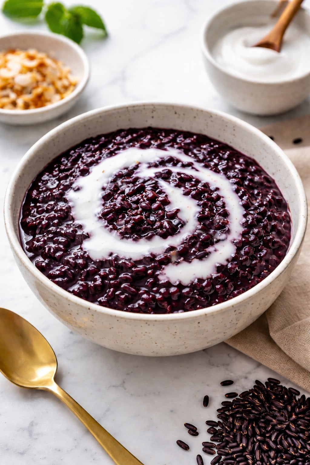 Kotashima black sweet rice pudding recipe bowl cooked glutinous rice dessert 2lbs 