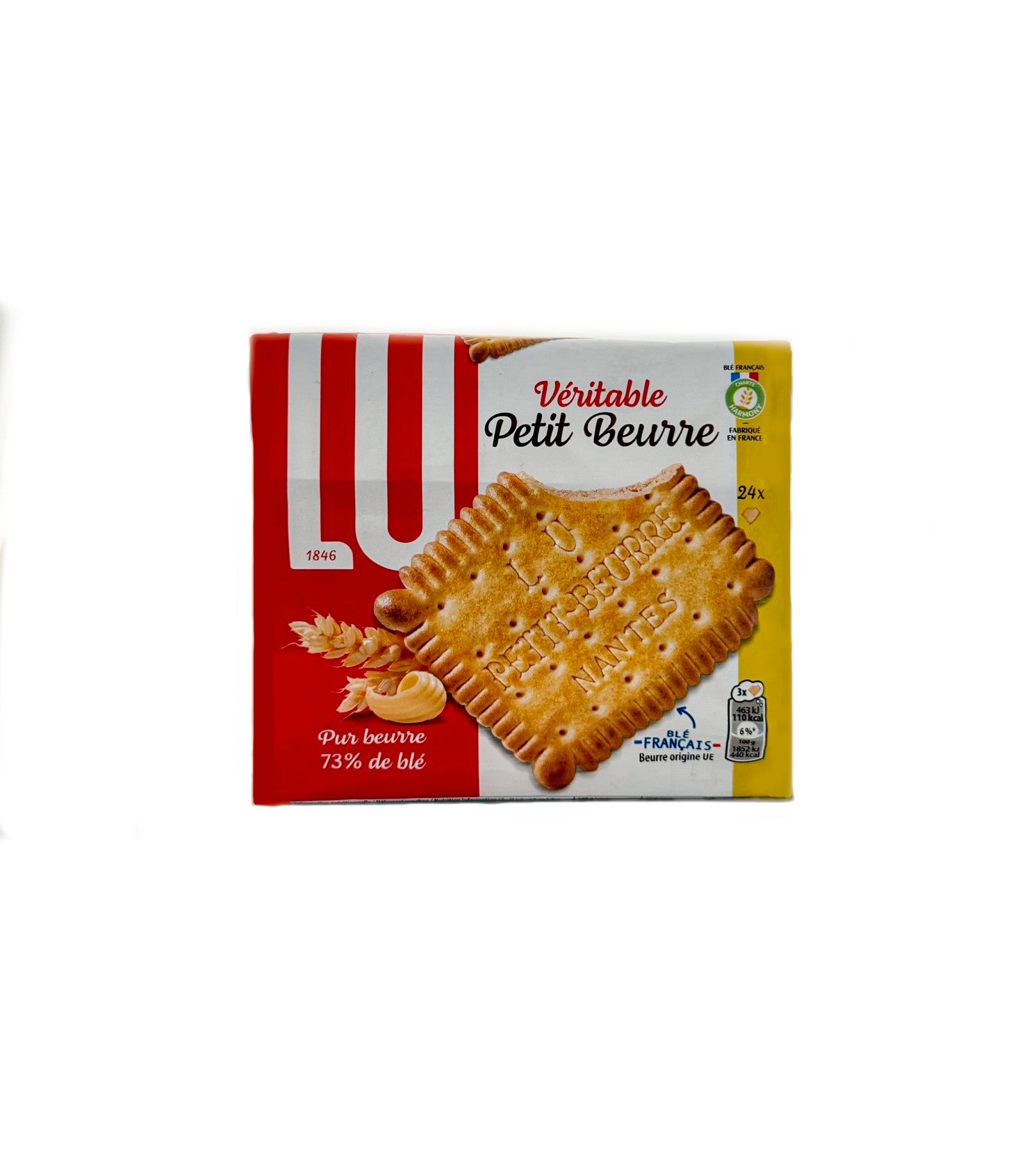 Lu Veritable Petit Beurre French butter biscuit front package classic crisp tea time cookie 24 pieces