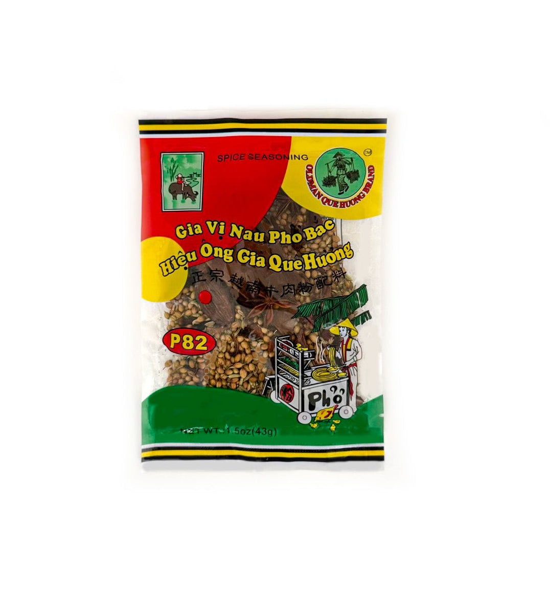 Oldman Que Huong pho spice mix gia vi nau pho bac Vietnamese star anise cinnamon broth seasoning packet