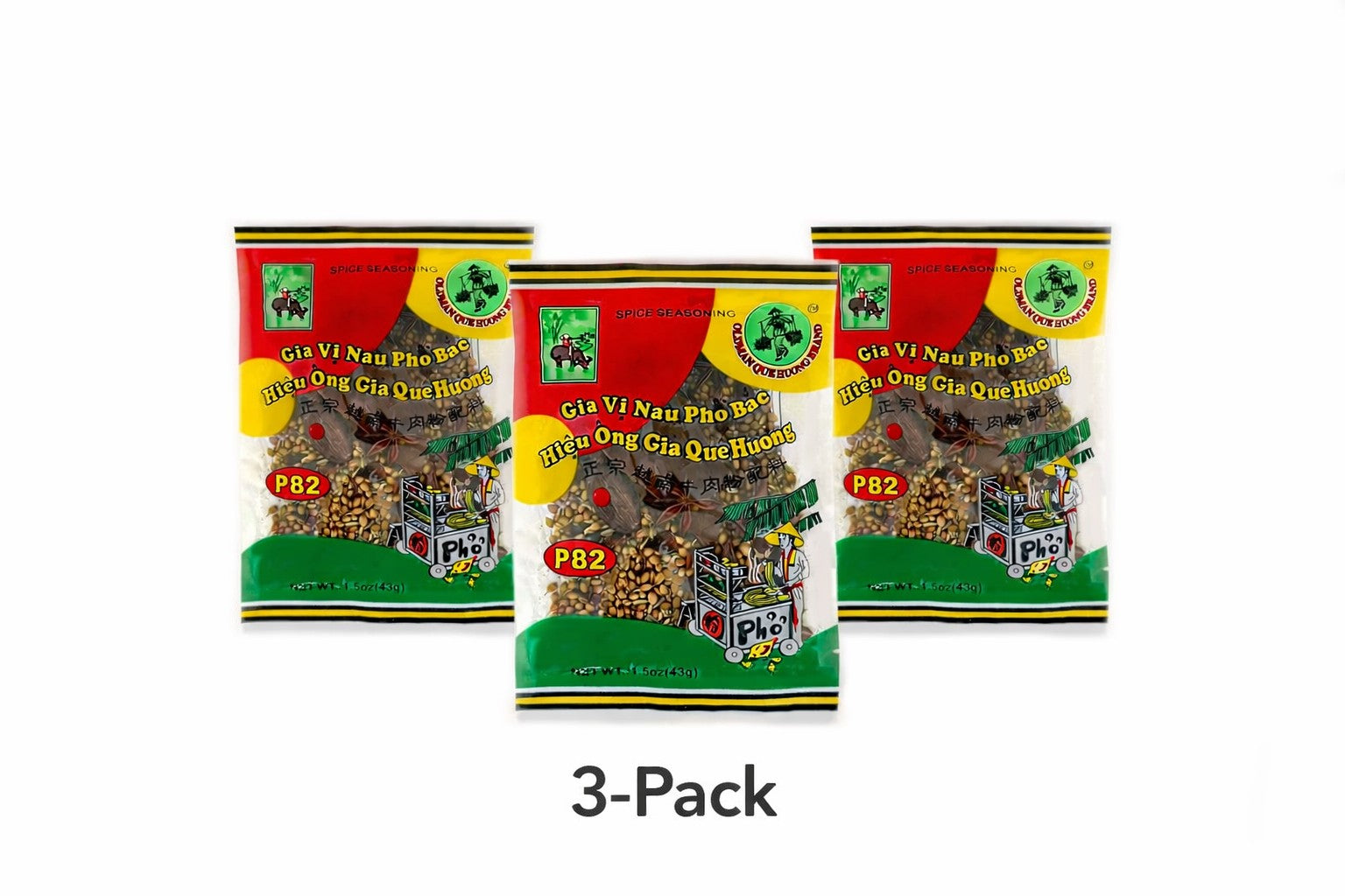 Oldman Que Huong pho spice mix easy pho recipe 3 pack