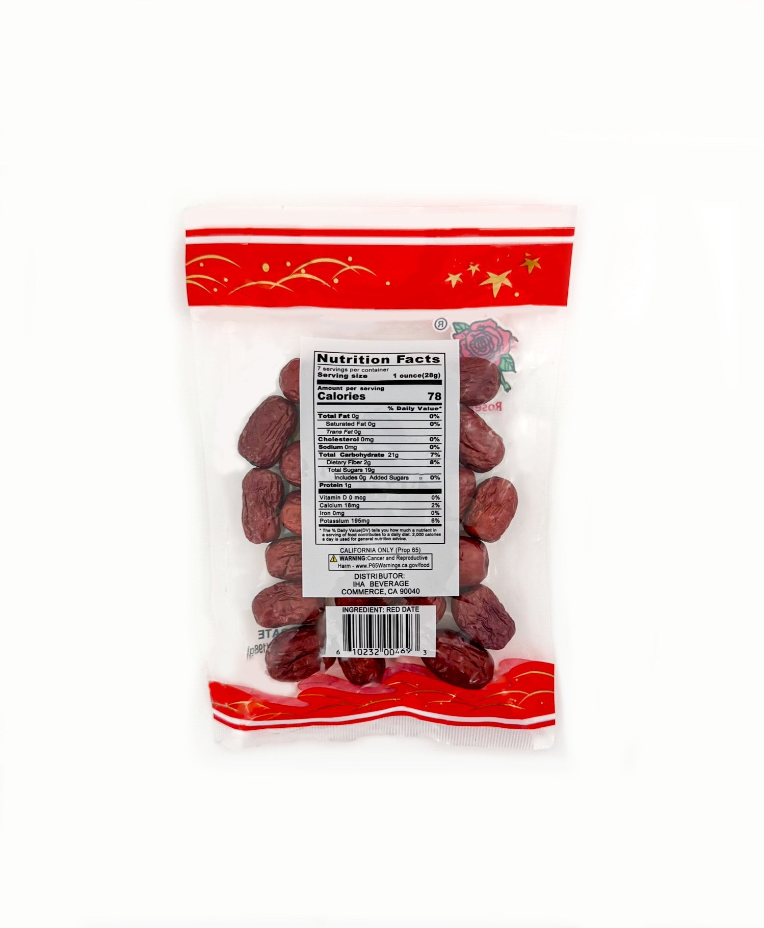 Rose brand dried red dates jujube hand selected naturally sweet Asian soup tea wellness ingredient