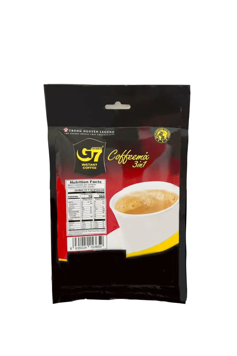 Trung Nguyen G7 3-in-1 Vietnam premier instant coffee creamer sugar authentic Vietnamese cafe coffee
